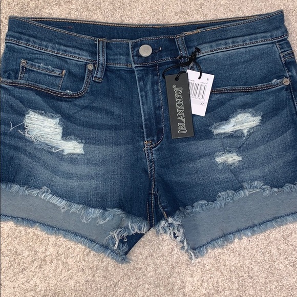 blank nyc dress down party cutoff denim shorts